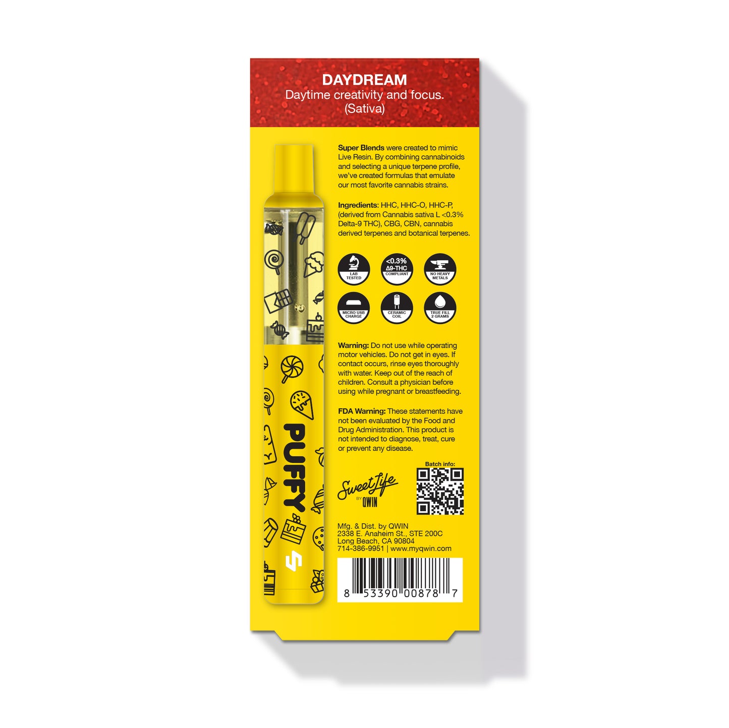 Puff HHC 2000mg - Daydream đ