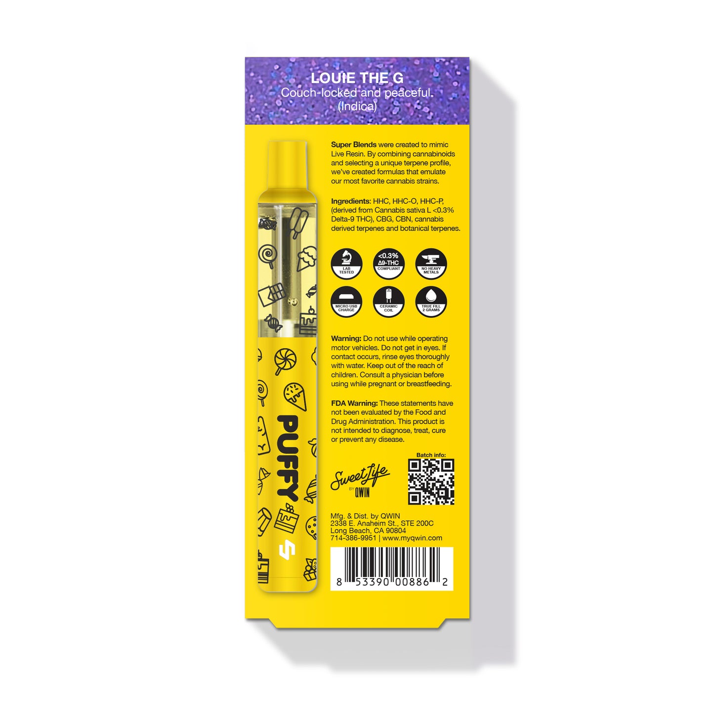 Puff HHC 2000mg - Louie G 🤵